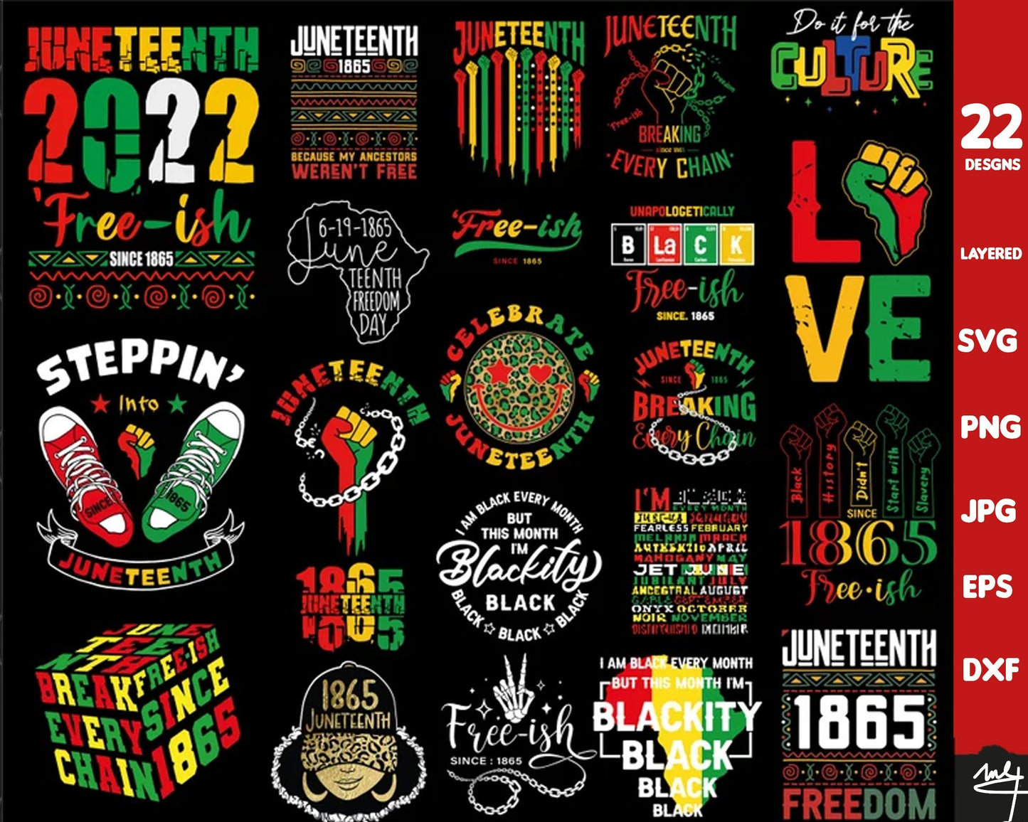 Juneteenth SVG bundle, juneteenth sublimation png, Free-ish svg, juneteenth shirt svg, juneteenth is my independence day, juneteenth