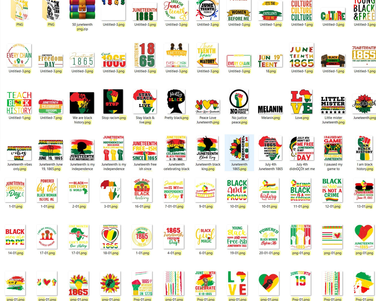 Bundle 1000+ Juneteenth png bundle - Digital download