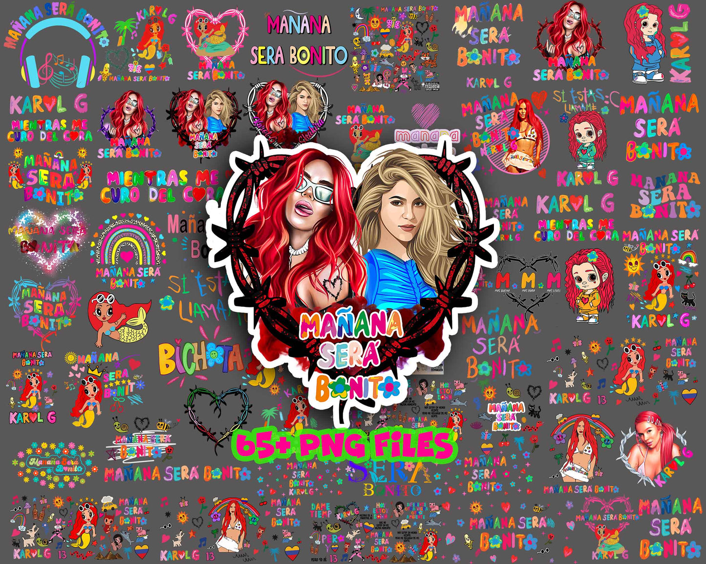 Version 2 - Karol mañana será bonito PNG, Karol g mañana sera bonito sublimation, mañana png, Digital File