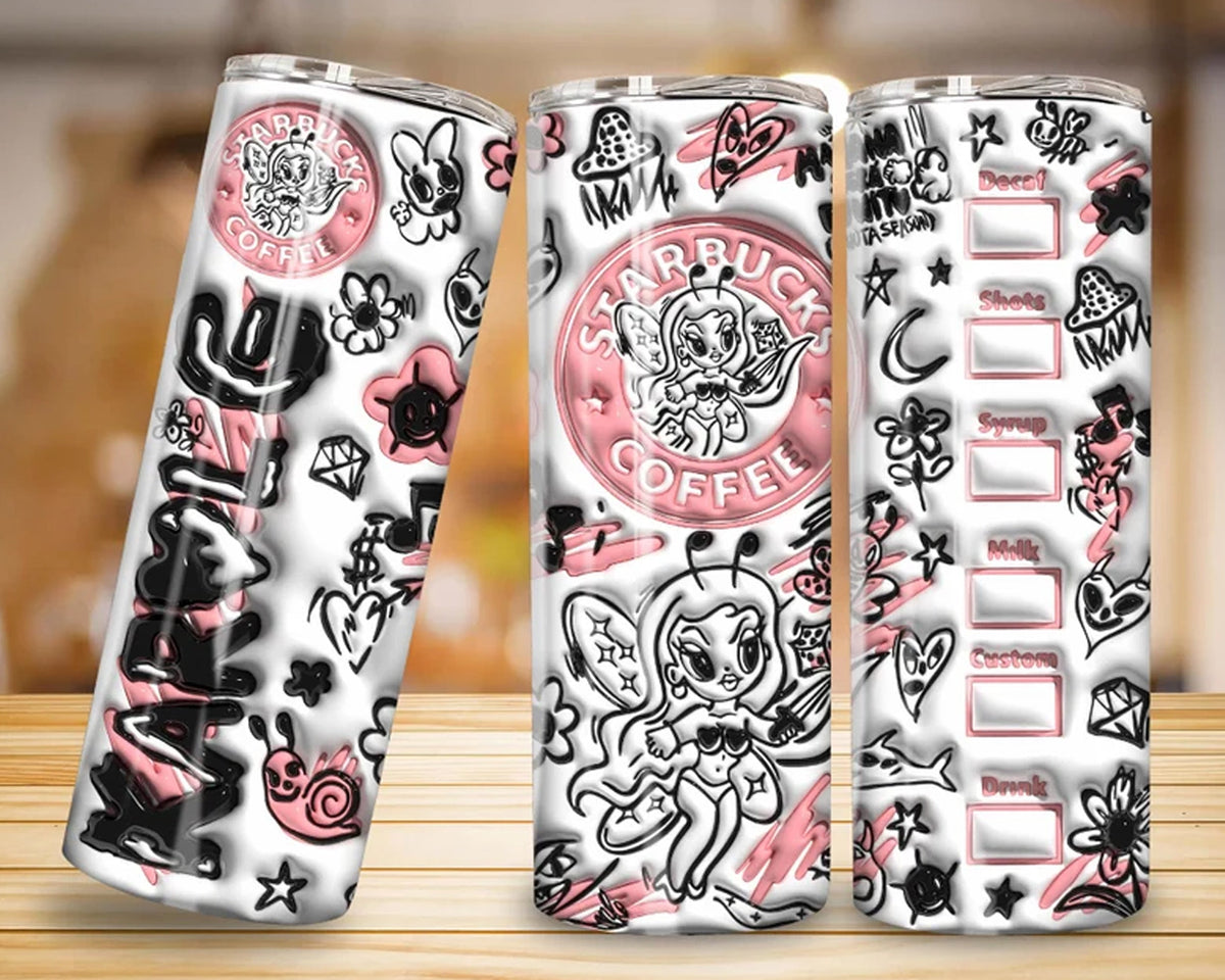 karol g new album tumbler 3D Inflated Bichota Season 20oz Skinny Tumbler Wrap png