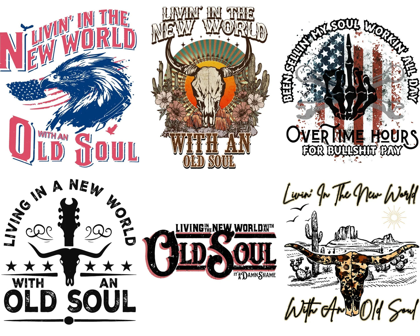 Living In A New World With An Old Soul png bundle