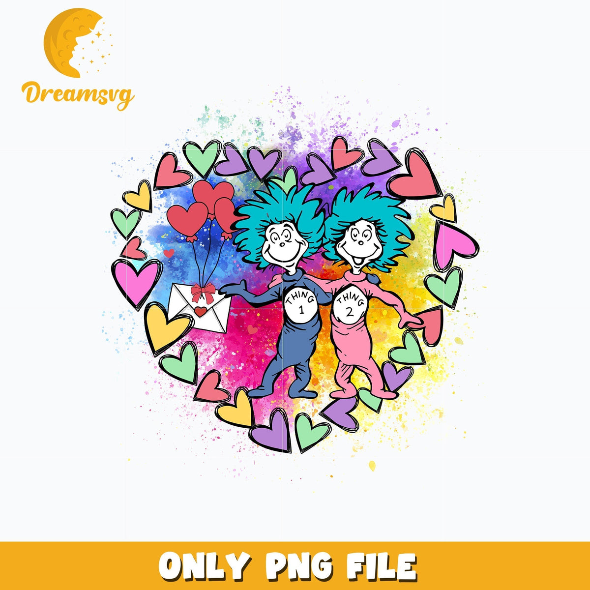 Dr Seuss heart valentine Png