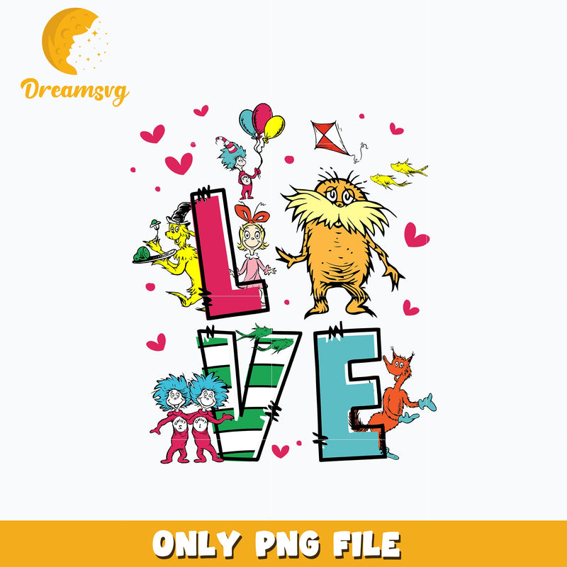 The Lorax love valentine Png