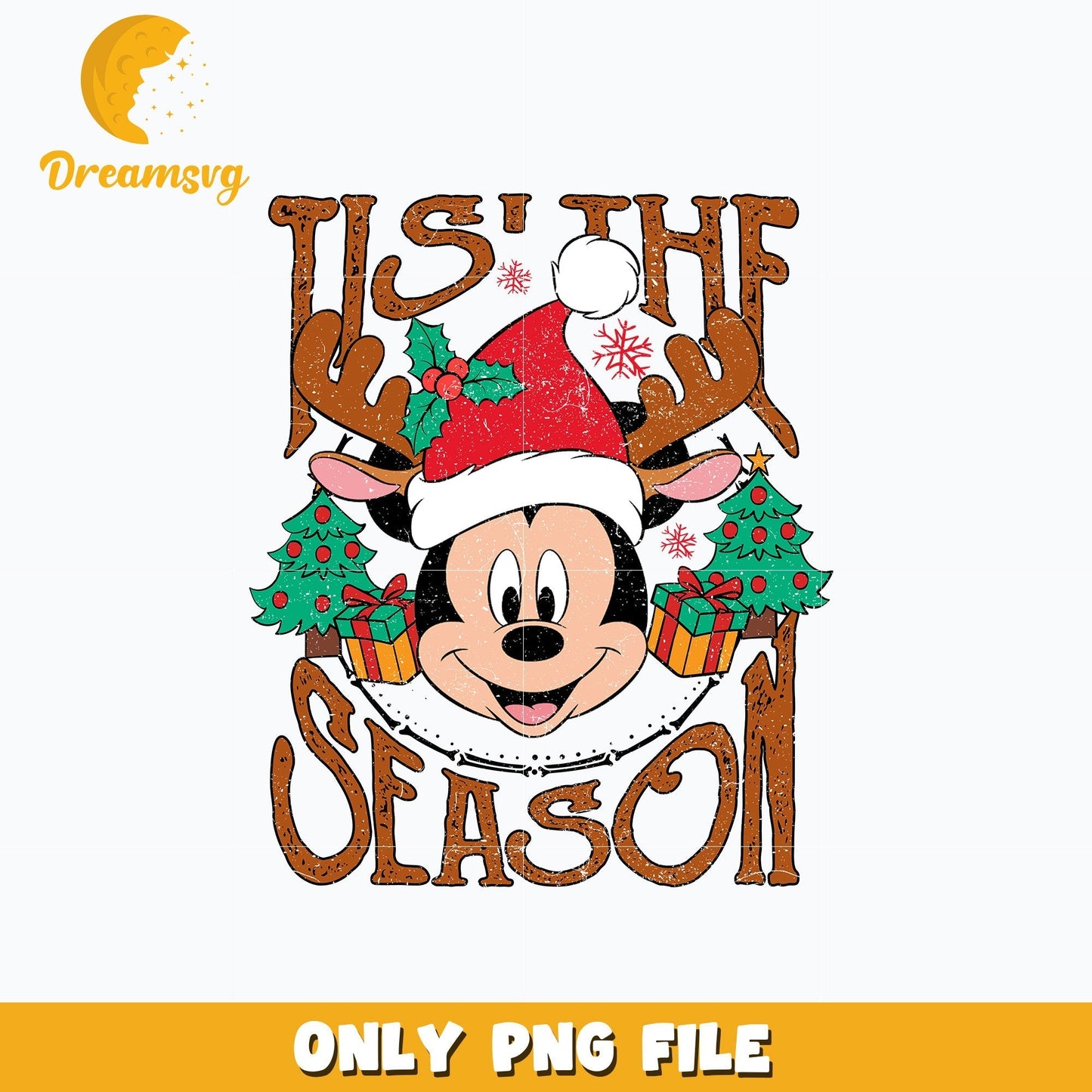 Mickey tis the season chrismas png