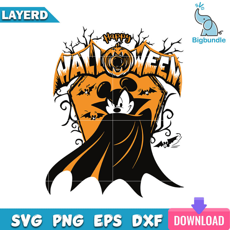 Happy Halloween Svg, Mickey Halloween Svg, Halloween Svg, SG010723131