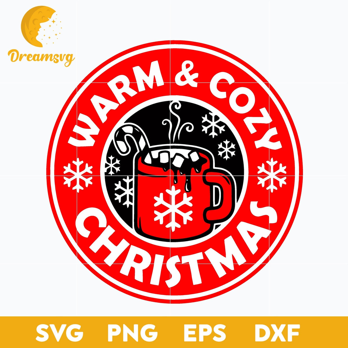 Warn Cozy Christmas Coffee SVG, Christmas SVG, PNG DXF EPS Digital File.