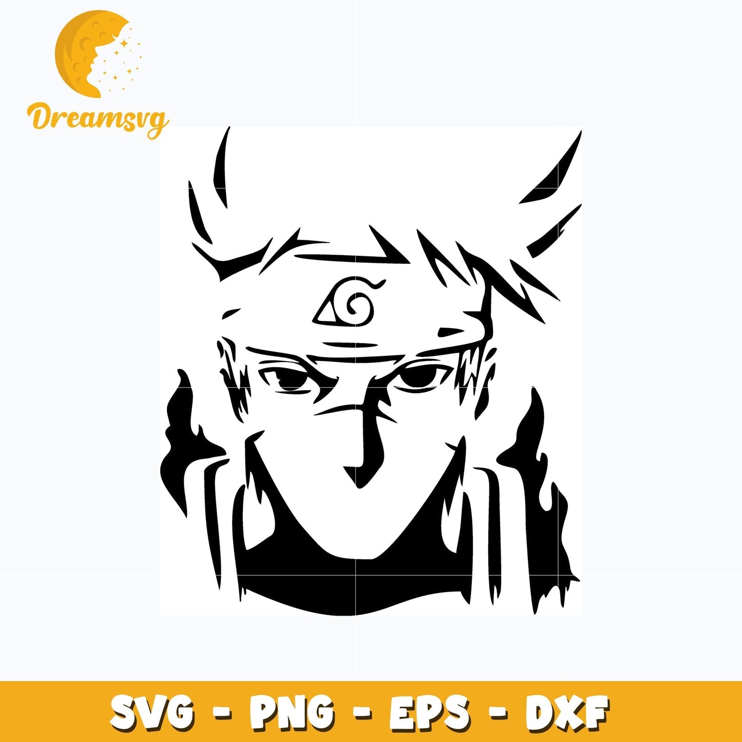 Hatake Kakashi shinobi svg, anime svg, Naruto svg