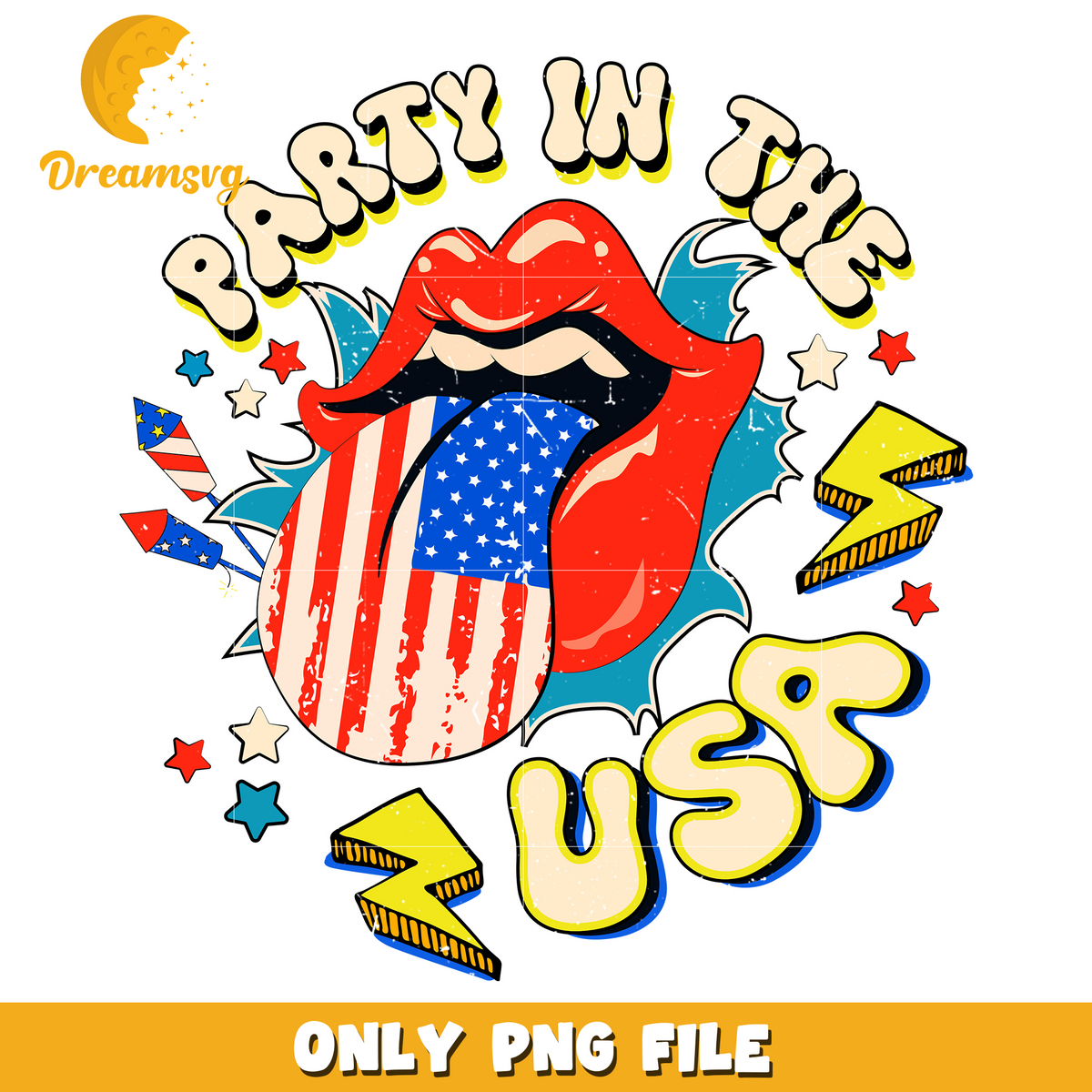 Party in the USA 4th July png