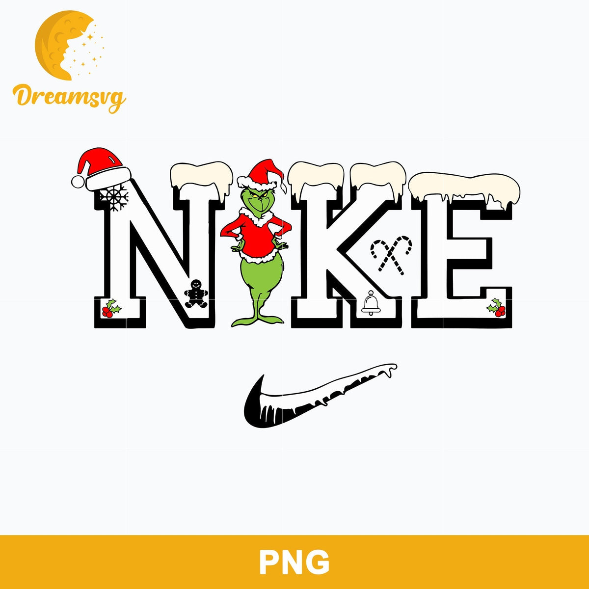 The Grinch Nike Christmas PNG, Grinch Christmas PNG, Christmas PNG.