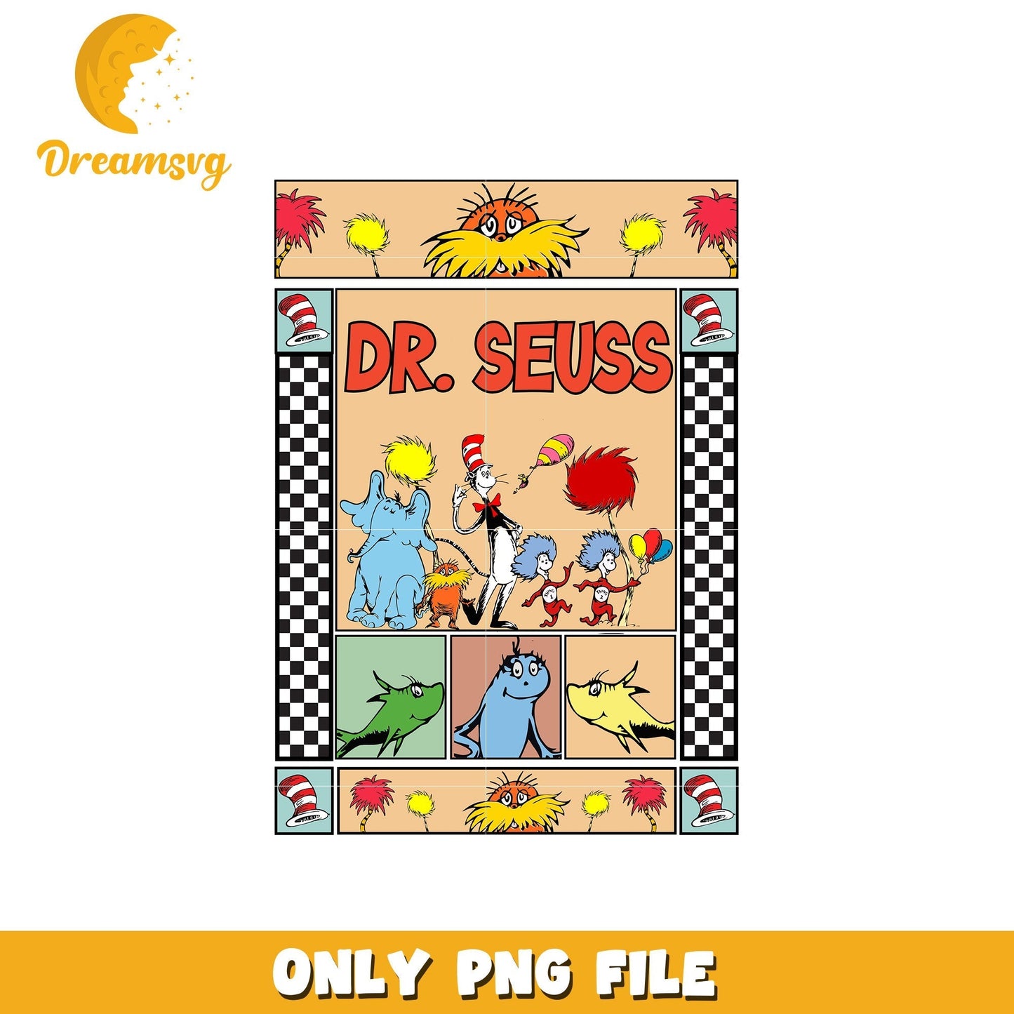 Dr seuss and all friends png