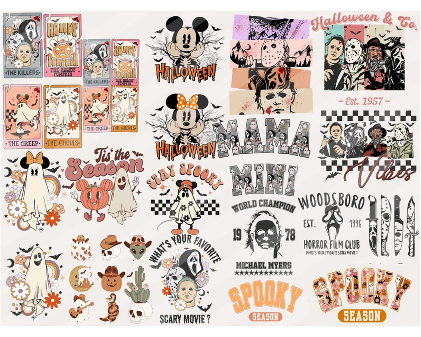 Retro Halloween PNG, Halloween Png, Spooky Shirt Design, Halloween PNG