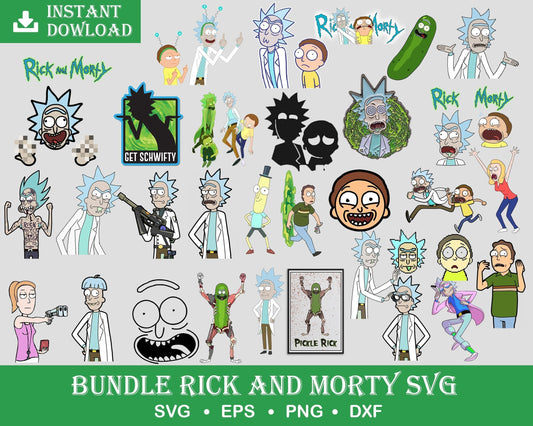 400+ Rick and Morty svg bundle, dxf, png, eps