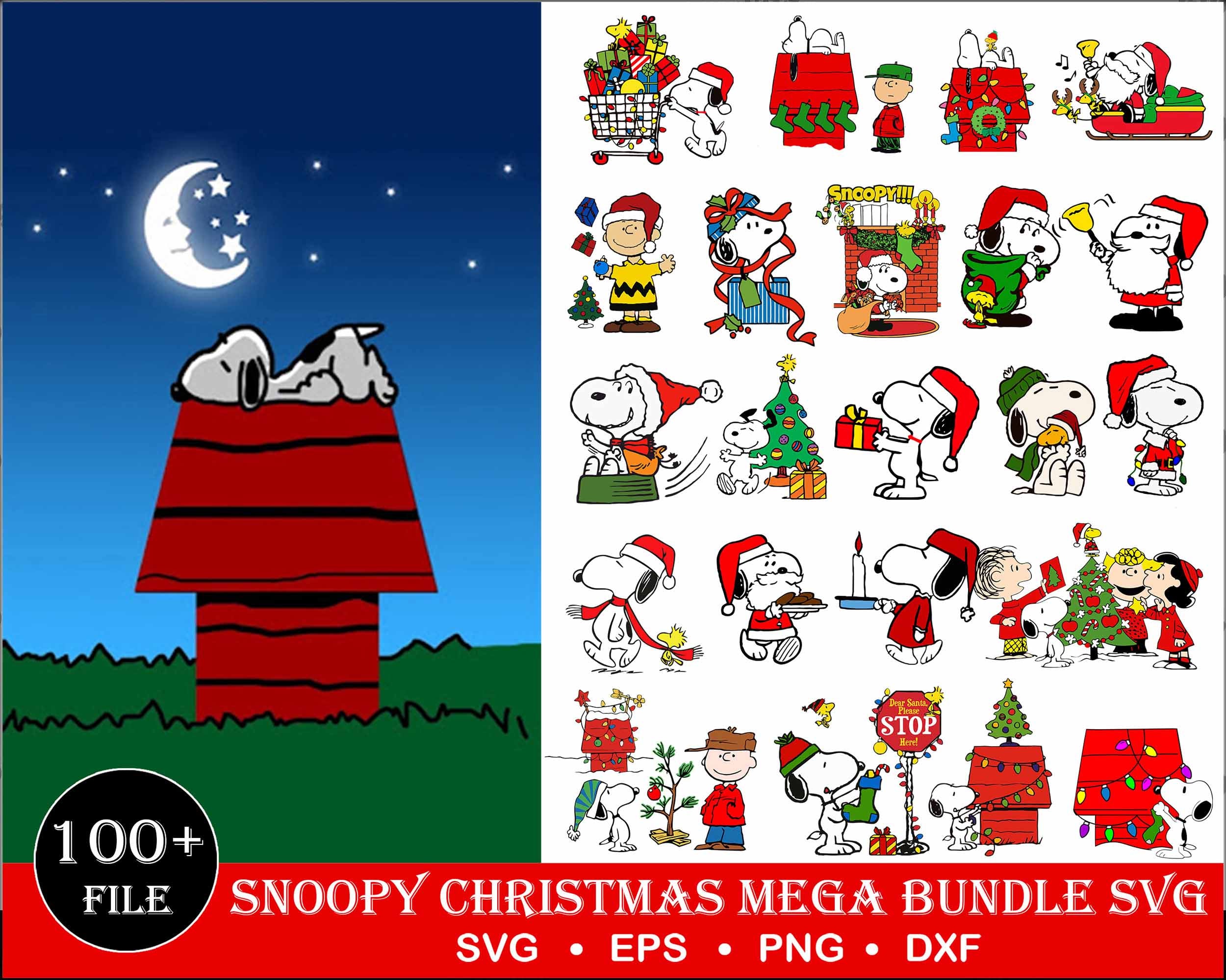 Snoopy Christmas Svg Bundle, Christmas svg, Charlie Brow svg, Snoopy C