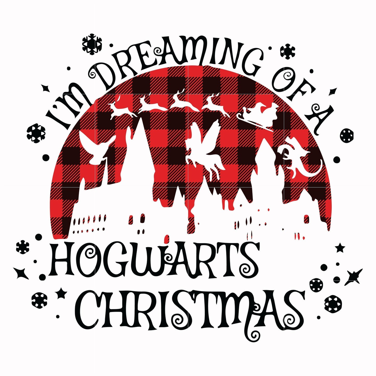 Im dreaming of a hogwarts christmas svg, png, dxf, eps digital file NCRM14072011