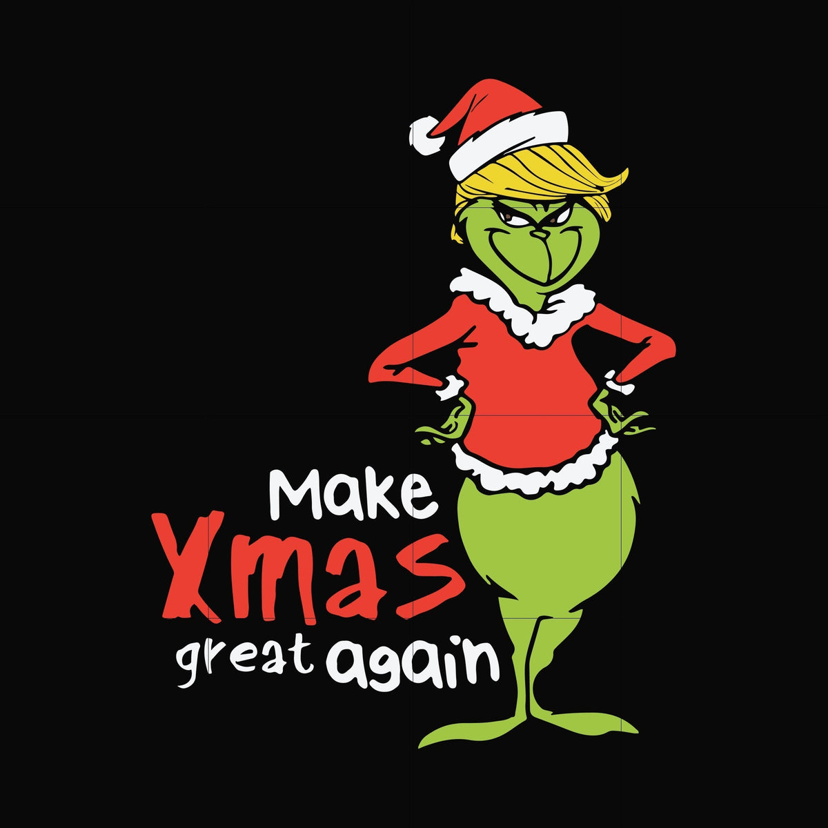 Make Xmas great again svg, png, dxf, eps digital file NCRM0084