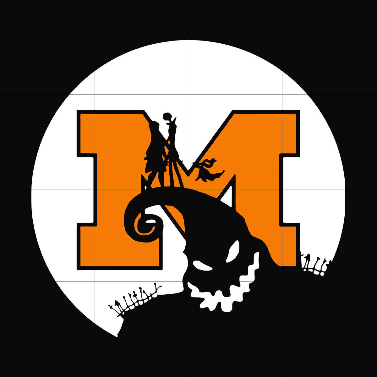 Jack and sadlly michigan halloween svg, png, dxf, eps, digital file HLW0043