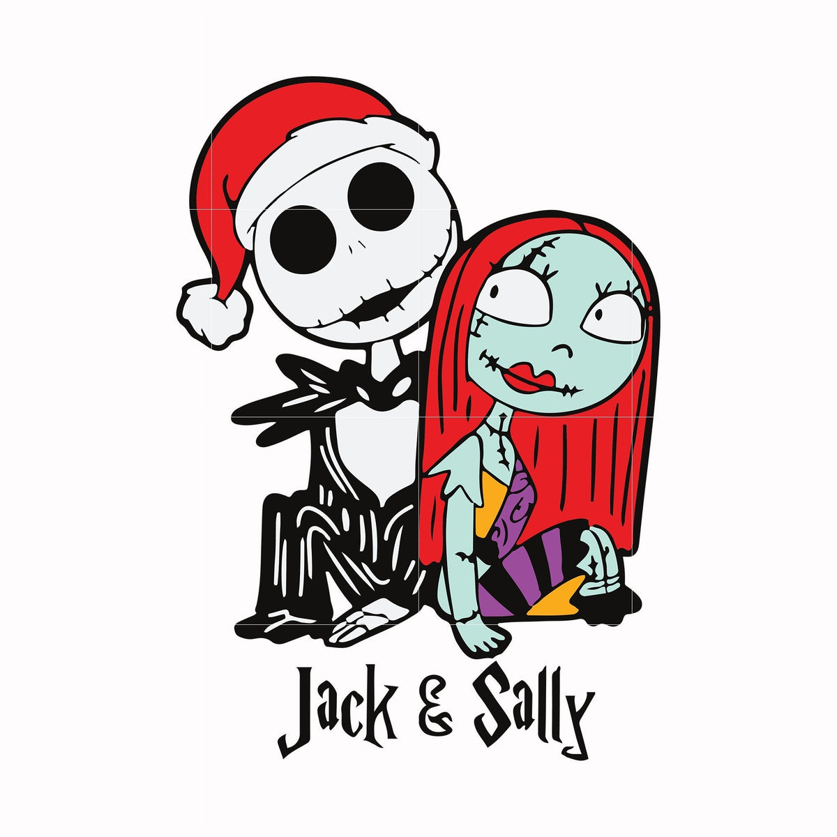 Jack and Sally svg, png, dxf, eps digital file NCRM0117