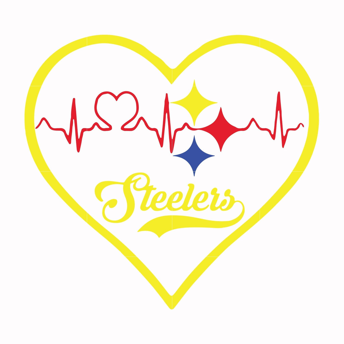 Steelers heart, svg, png, dxf, eps file NFL0000175