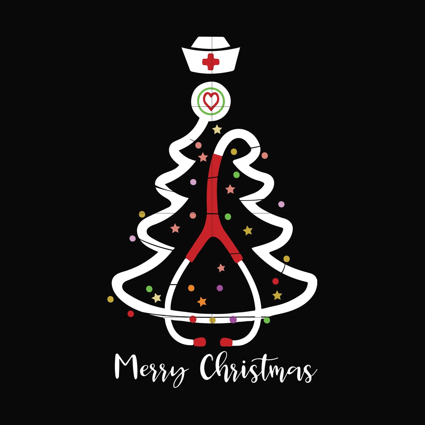 Nurse merry christmas svg, nurse svg, christmas svg, png, dxf, eps digital file NCRM14072019