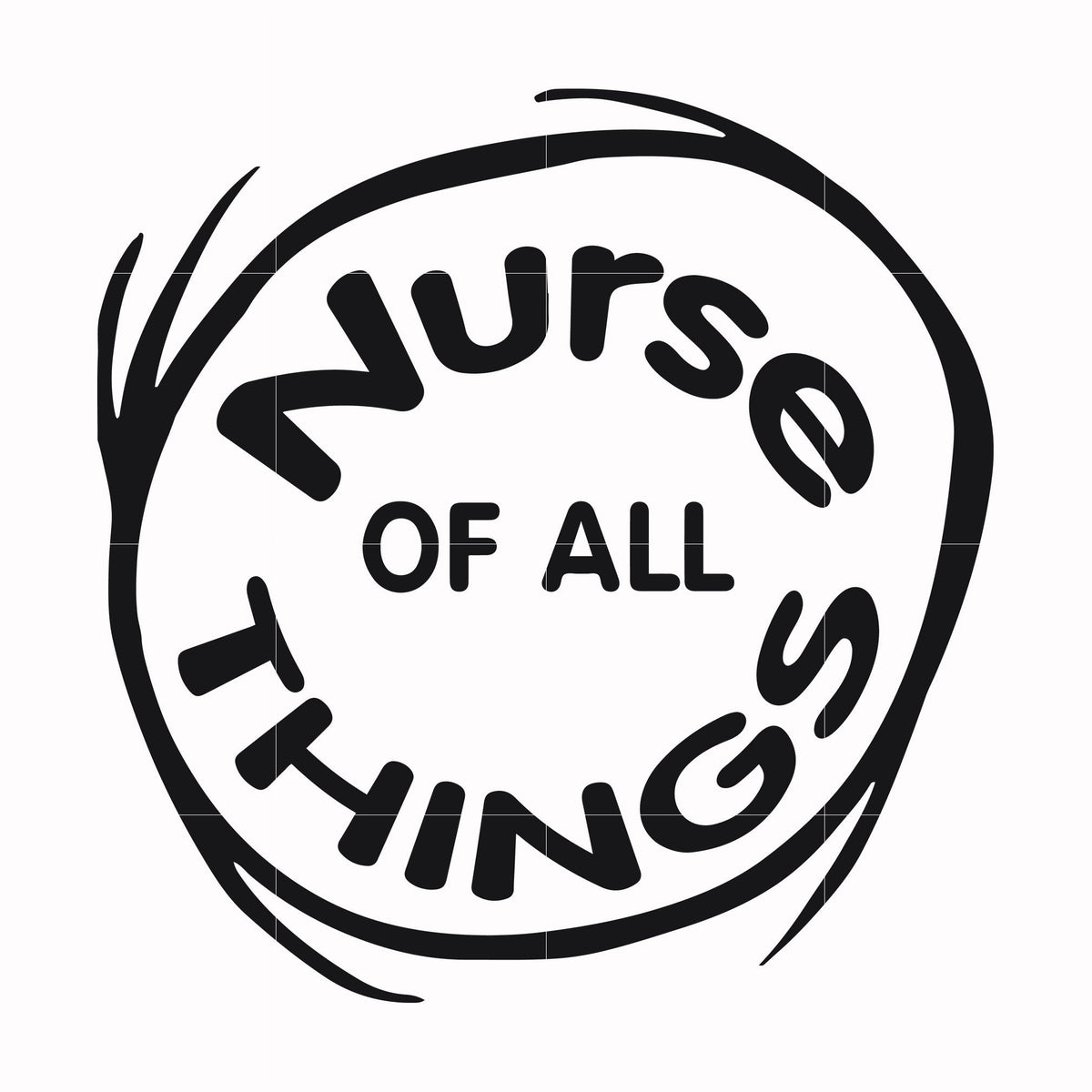 Nurse of all things svg, png, dxf, eps file DR000162