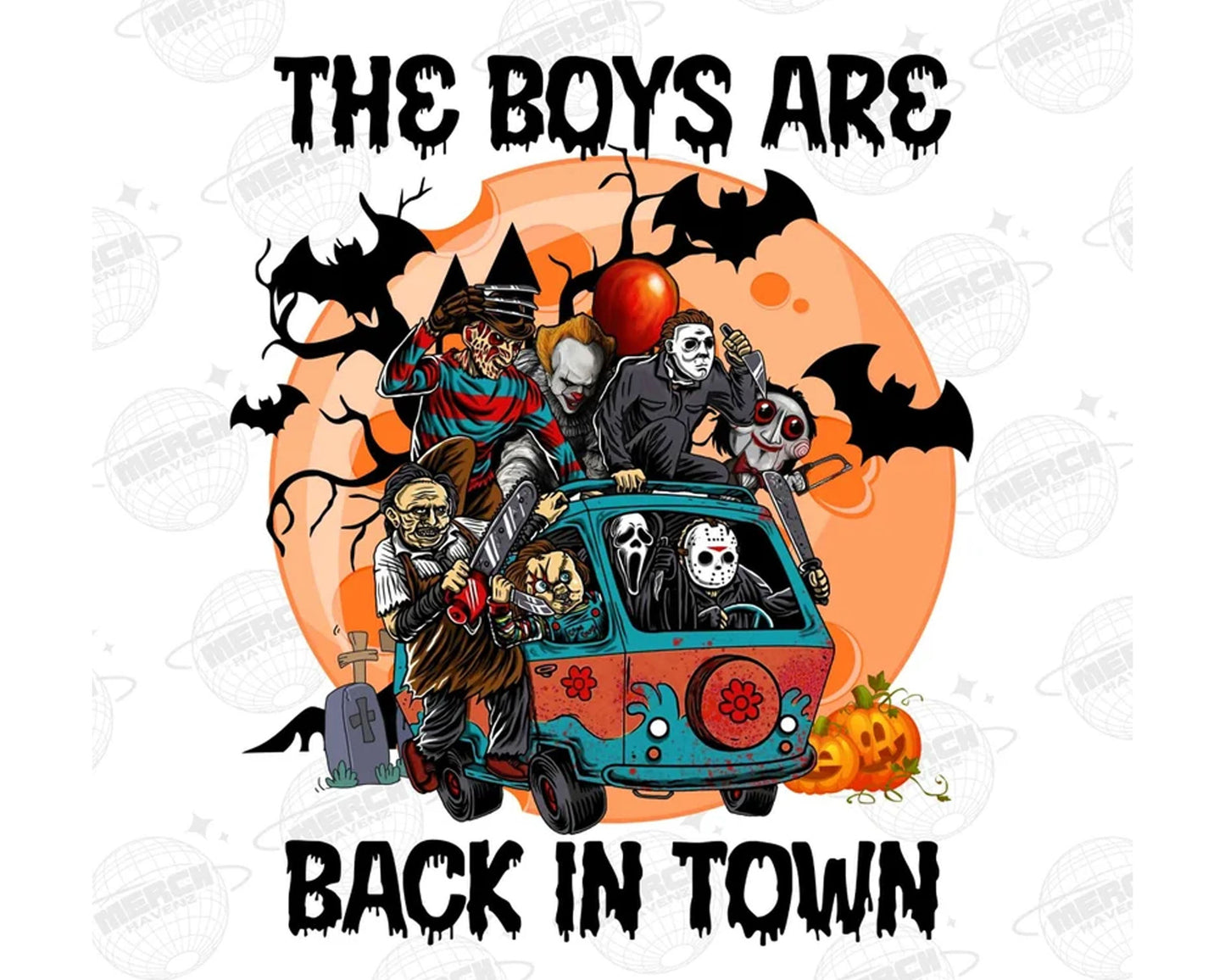 Horror Movie Characters PNG, Horror Friends PNG, Scary Movie PNG Hippie Halloween