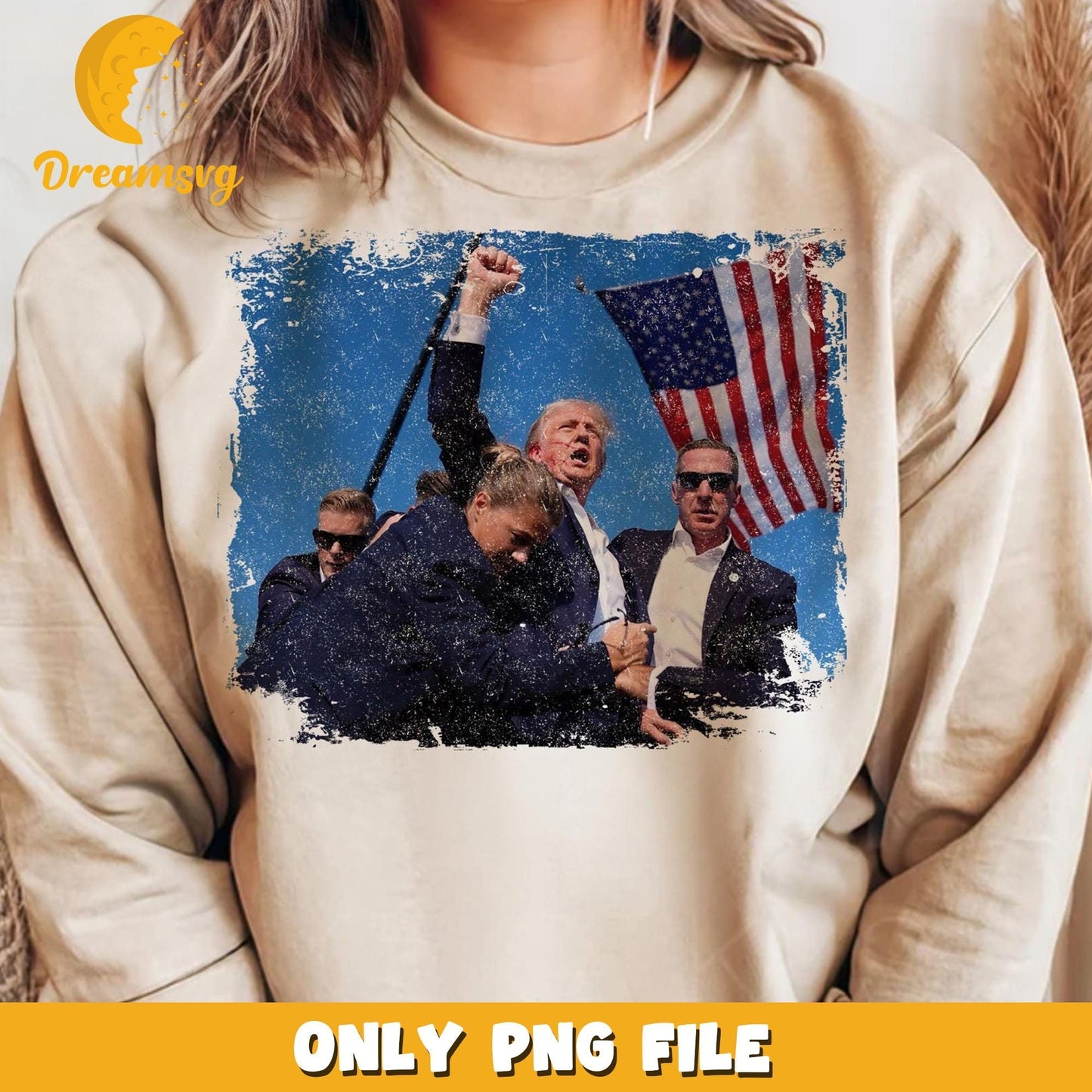Trump assassination Png, Trump 2024 Supporter Png
