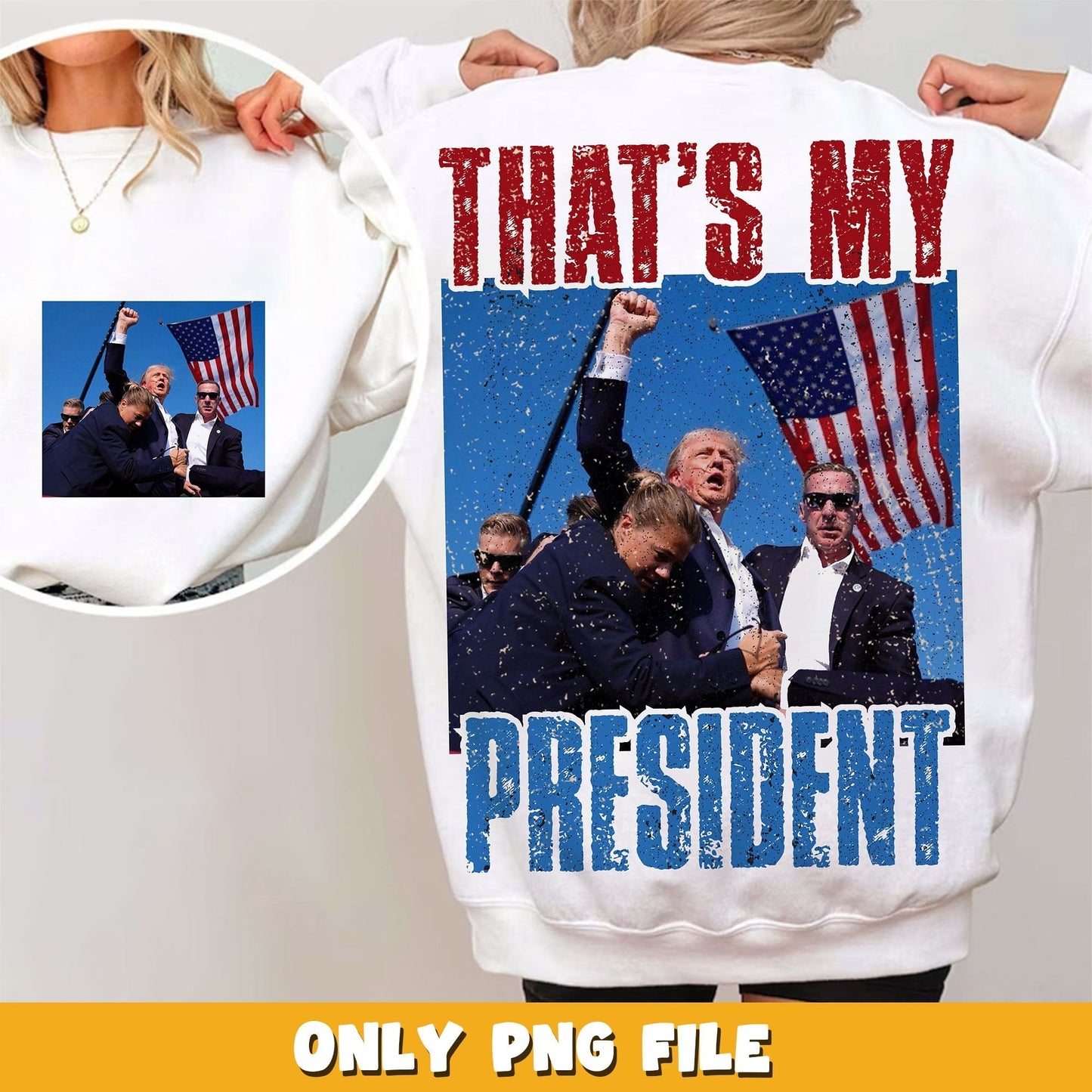 TRUMP Shot Attempted Assassination png, Donald Trump PNG