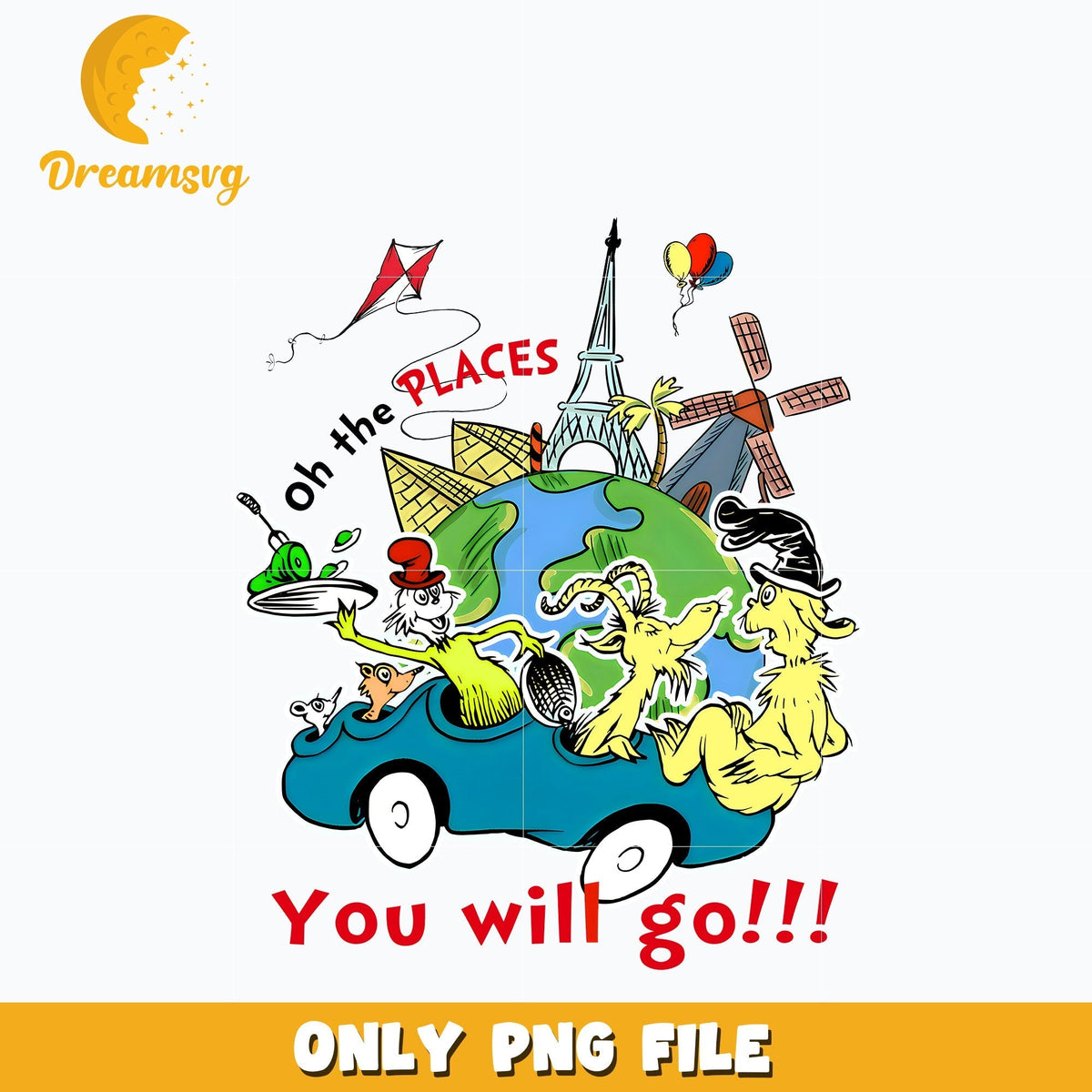 Oh the Places You Will Go Png