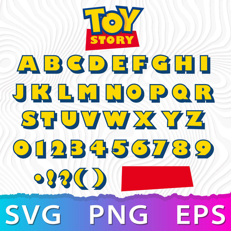 Toy Story Font SVG, Toy Story Alphabet SVG, Toy Story Letters SVG