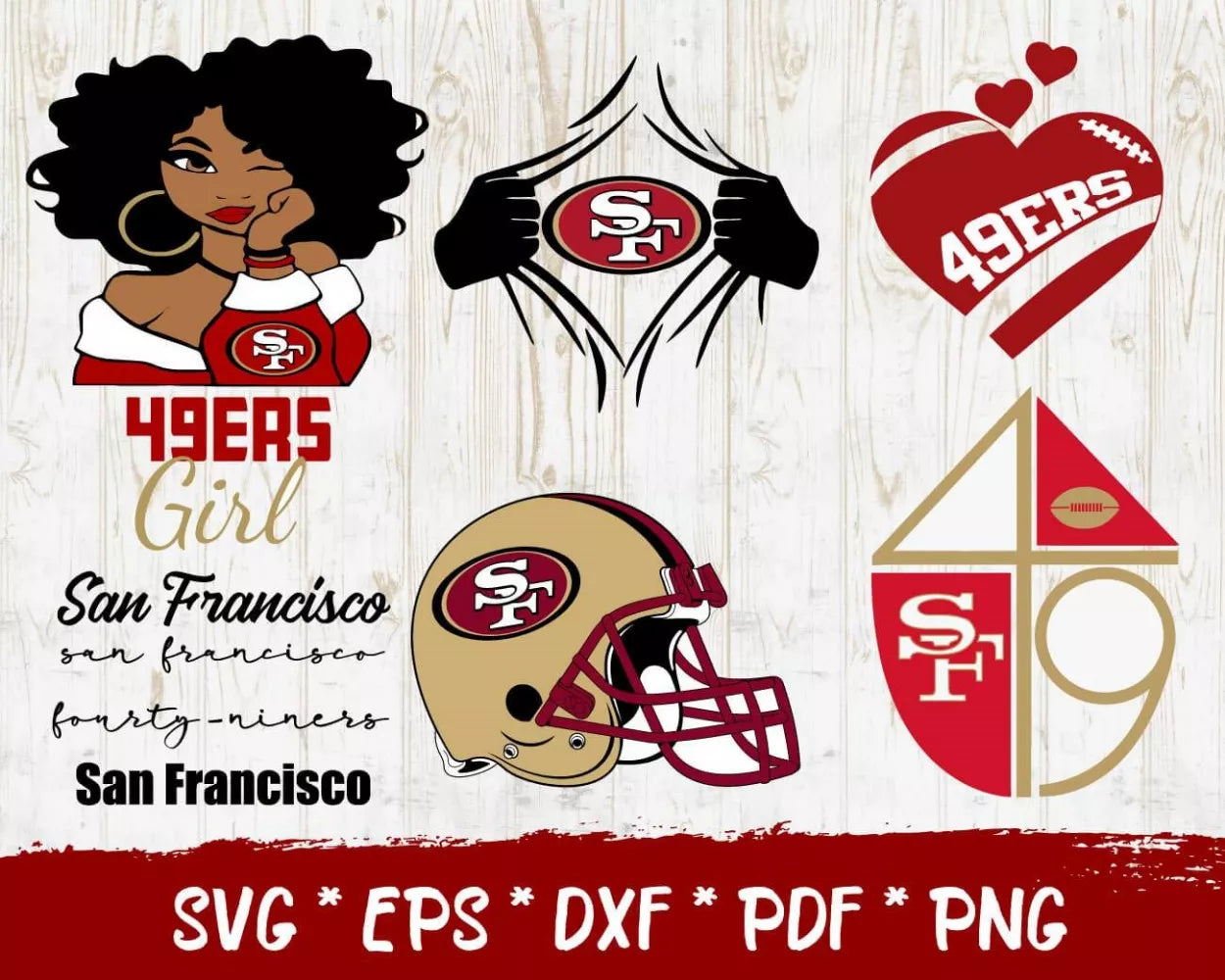 49ers Svg 49ers Football Svg 49ers Mom Svg 49ers Shirt 