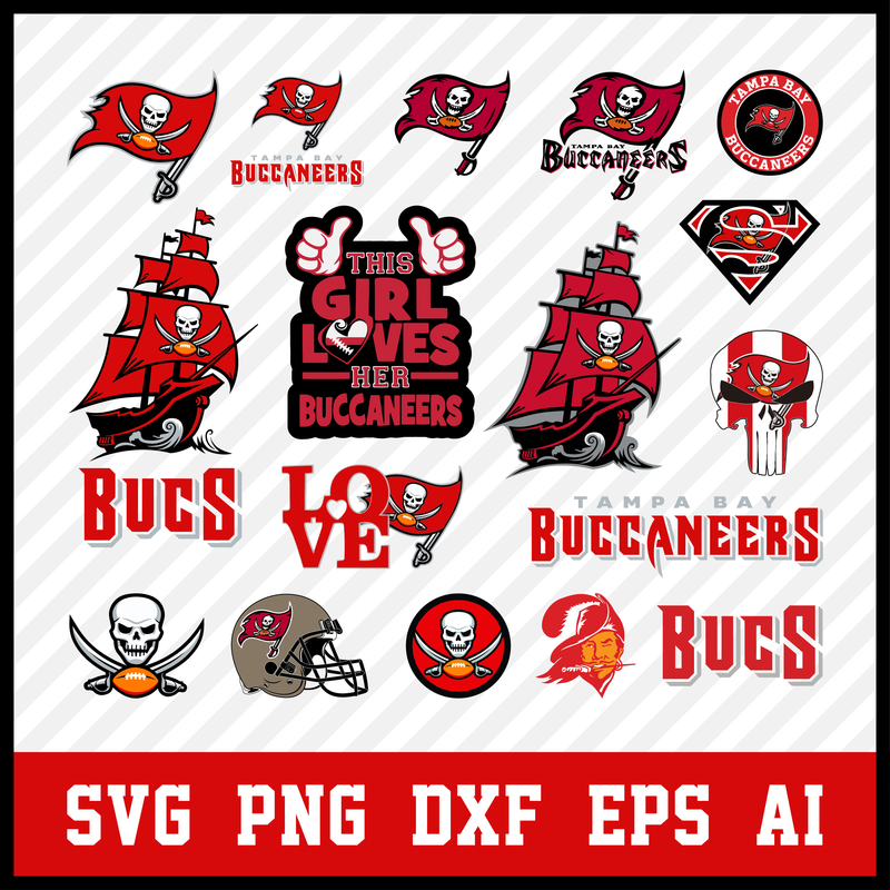 Tampa Bay Buccaneers Svg Bundle, Buccaneers Svg, Buccaneers Logo, Buccaneers Clipart, Football SVG bundle, Svg File for cricut, Nfl Svg