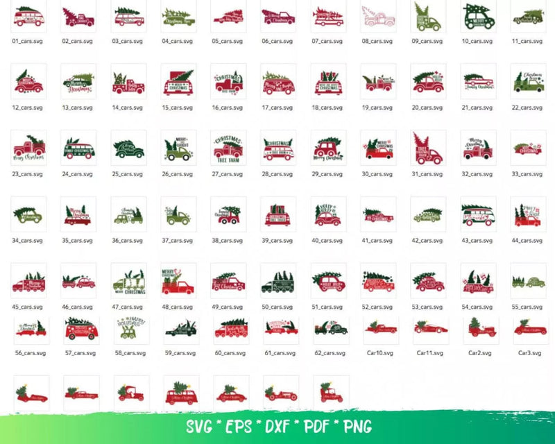 Christmas Svg Files for Cricut and Silhouette - These clipart images can be used for a wide variety of items.