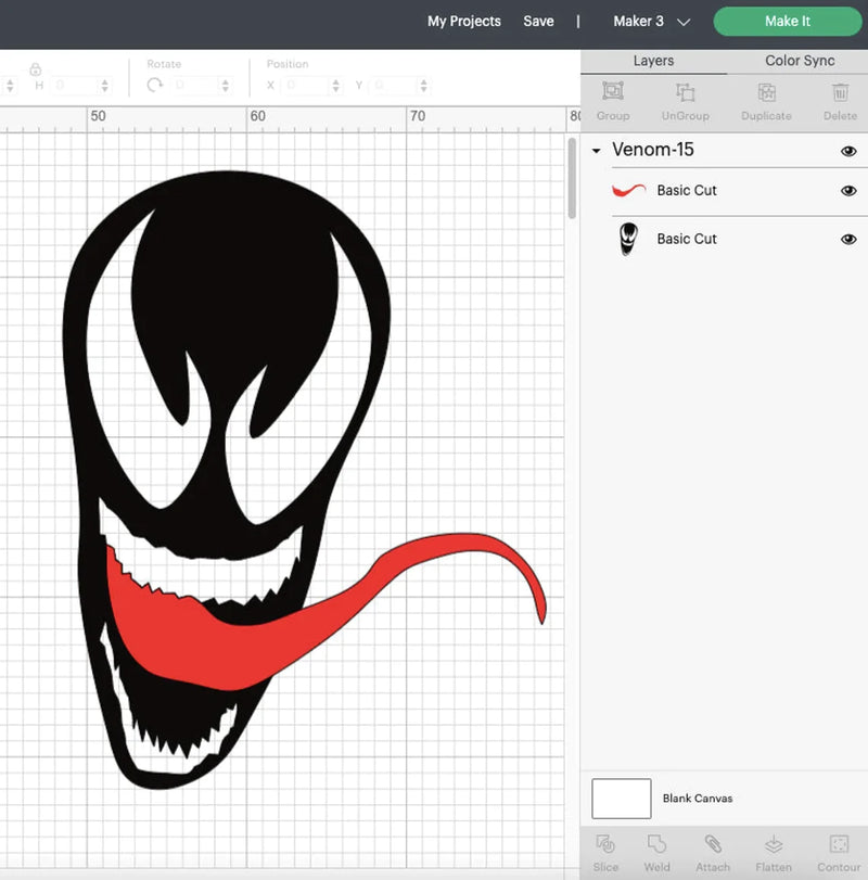 Venom SVG Files for Cricut / Silhouette, Venom Clipart Bundle & PNG Files