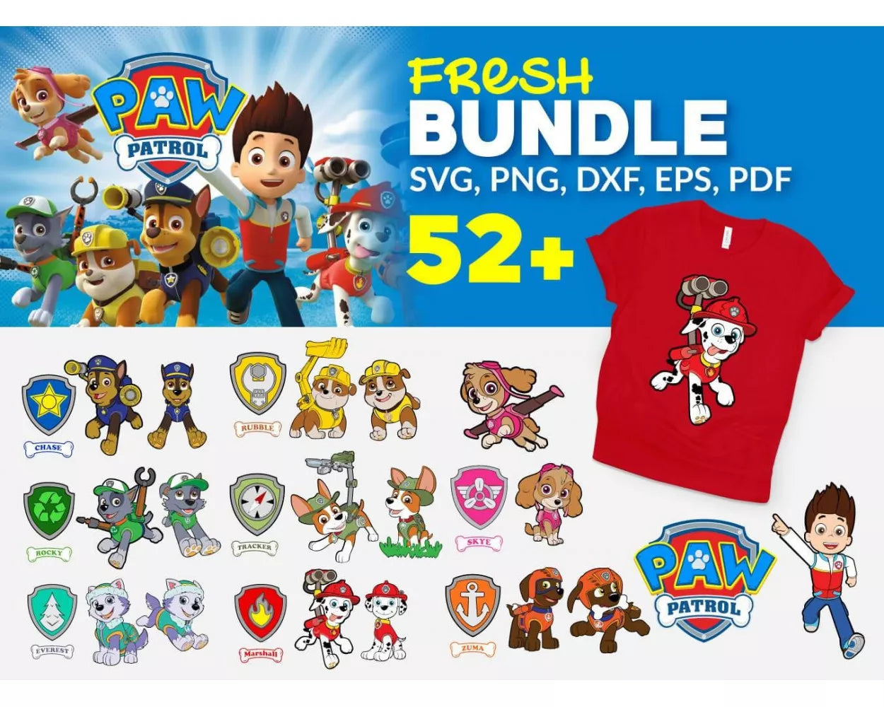 Zuma PAW Patrol - PNG - Instant Digital Download