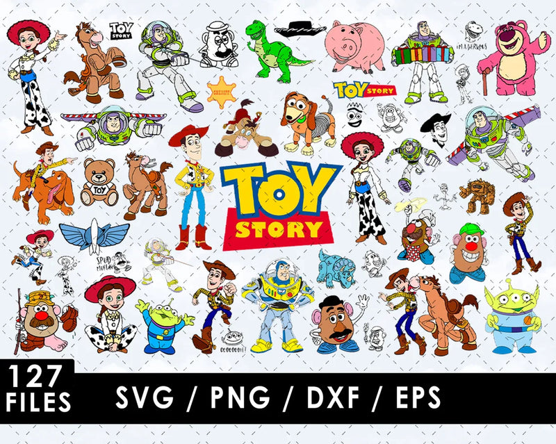 Toy Story SVG Bundle, Buzz Lightyear SVG, Woody SVG, Toy Story Cricut Files, Toy Story PNG Transparent