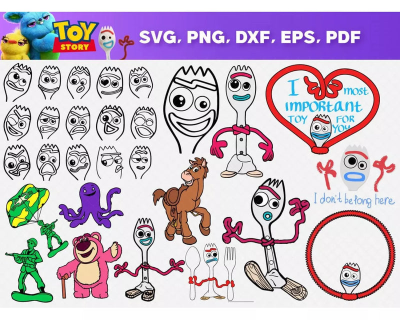 Toy Story Svg Files for Cricut and Silhouette - Toy Story Clipart Images