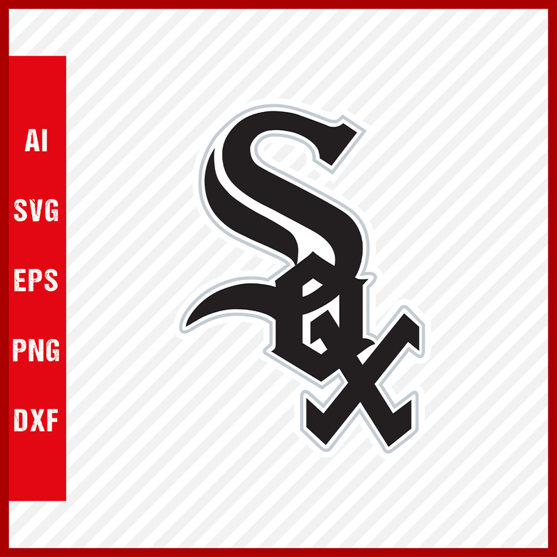 Chicago White Sox Logo Mlb Svg Cut Files Baseball Clipart