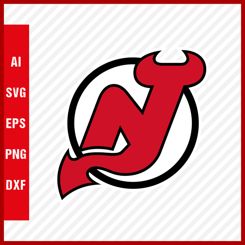 New Jersey Devils Logo Svg NHL National Hockey League Team Svg Clipart