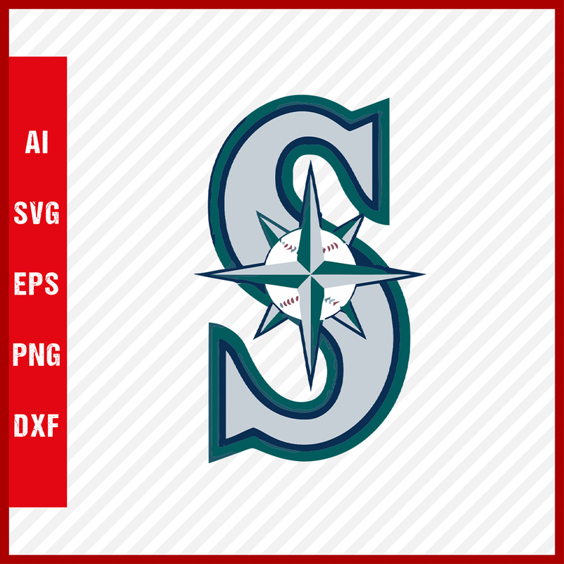 Seattle Mariners Logo MLB Svg Cut Files Baseball Clipart