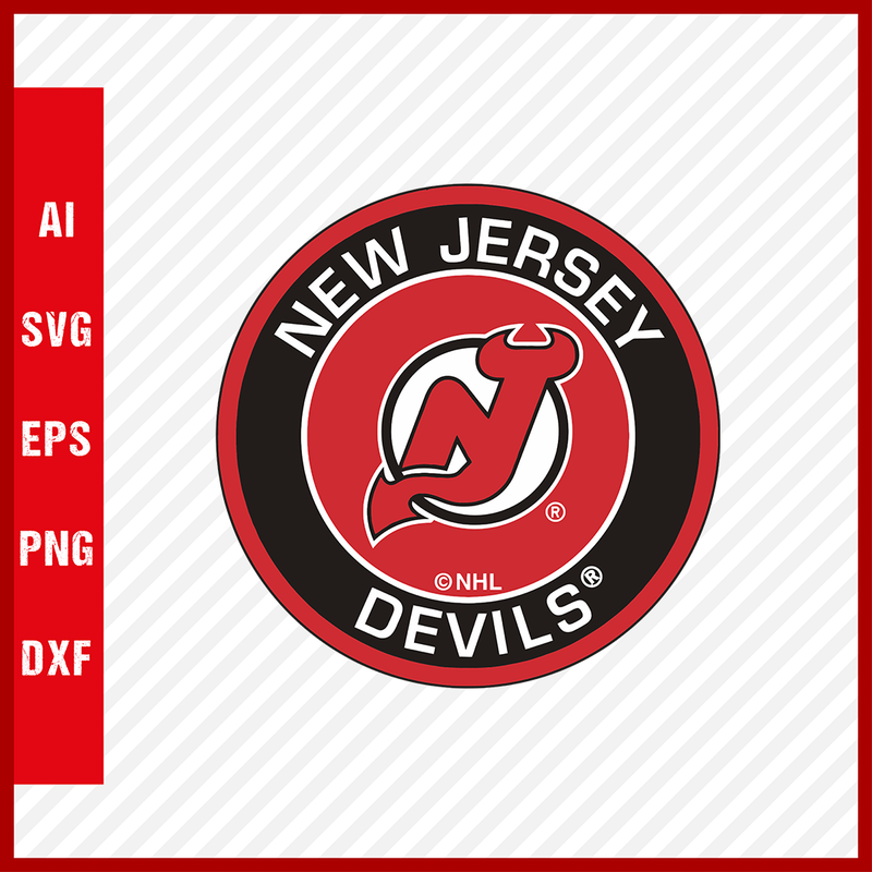 New Jersey Devils Logo Svg NHL National Hockey League Team Svg Clipart