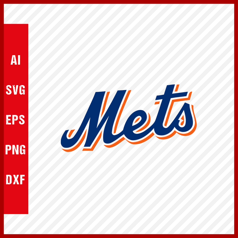 New York Mets Logo MLB Svg Cut Files Baseball Clipart