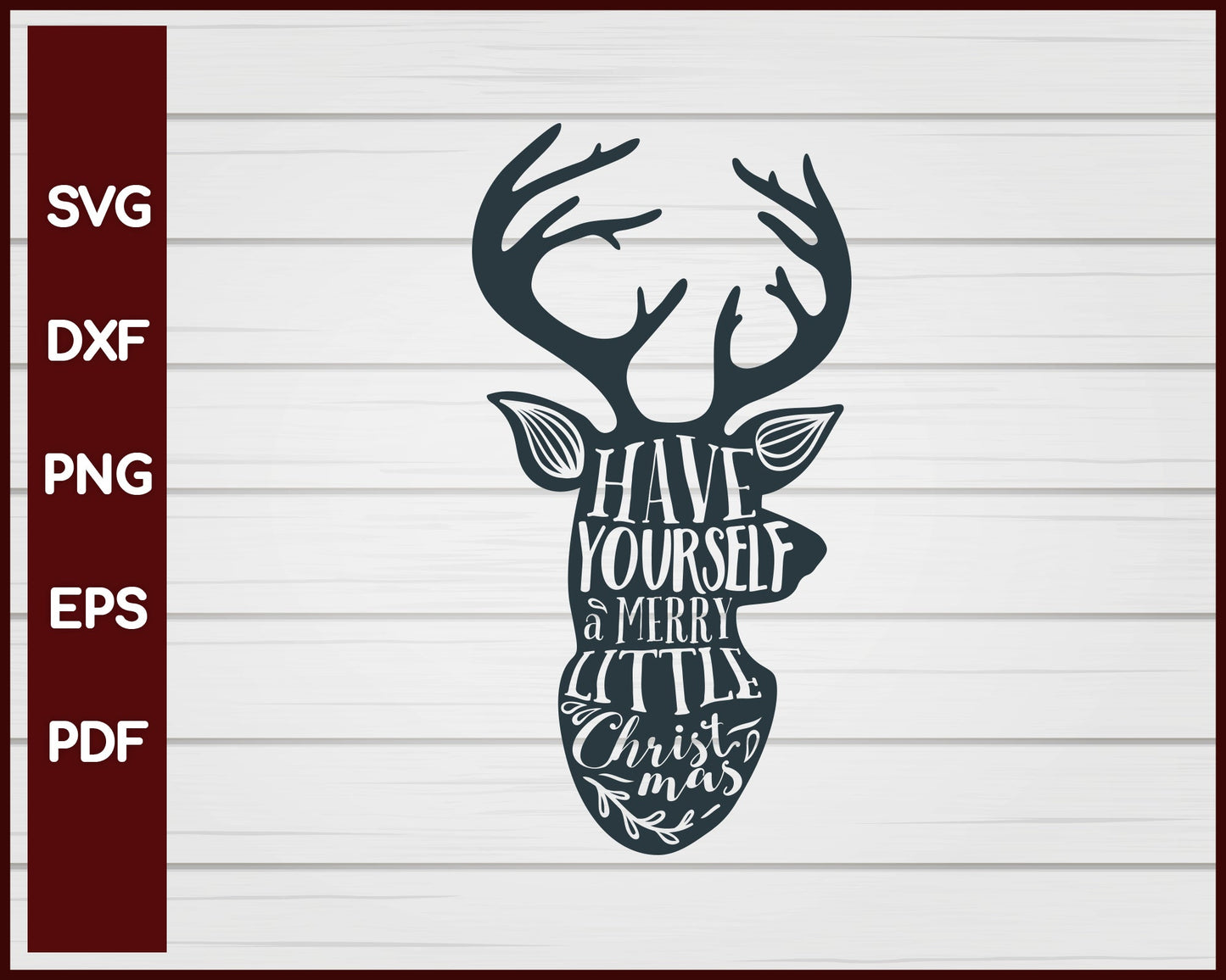 Have Yourself a Merry Little Christmas svg Cut File For Cricut Silhouette eps png dxf Printable Files