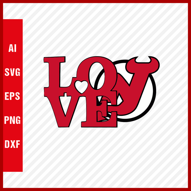 New Jersey Devils Logo Svg NHL National Hockey League Team Svg Clipart