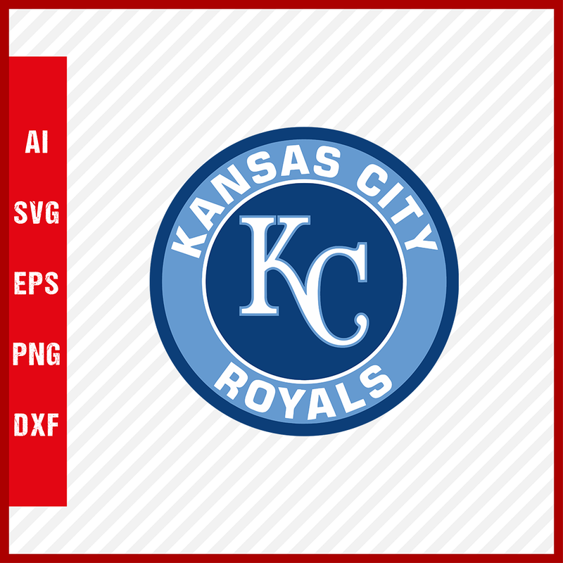 Kansas City Royals Logo MLB Svg Cut Files Baseball Clipart