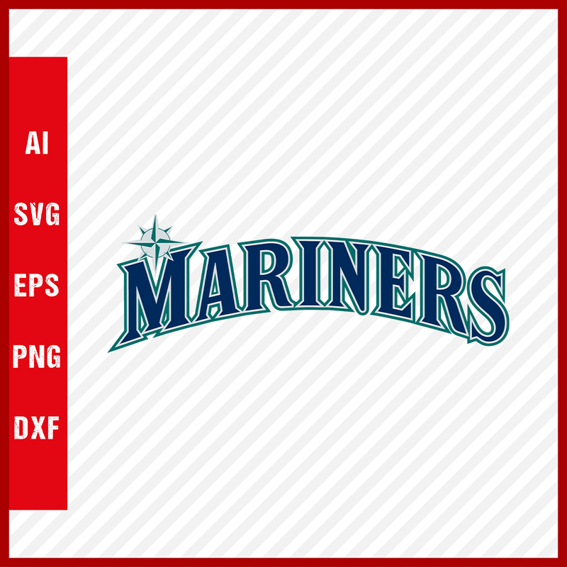 Seattle Mariners Logo MLB Svg Cut Files Baseball Clipart