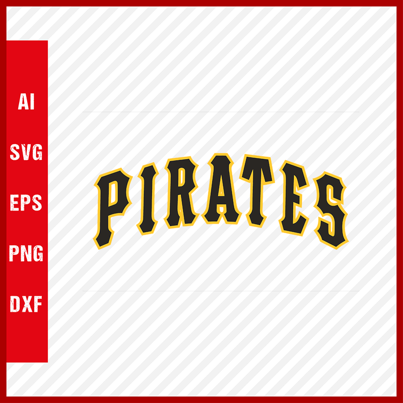 Pittsburgh Pirates Logo MLB Svg Cut Files Baseball Clipart