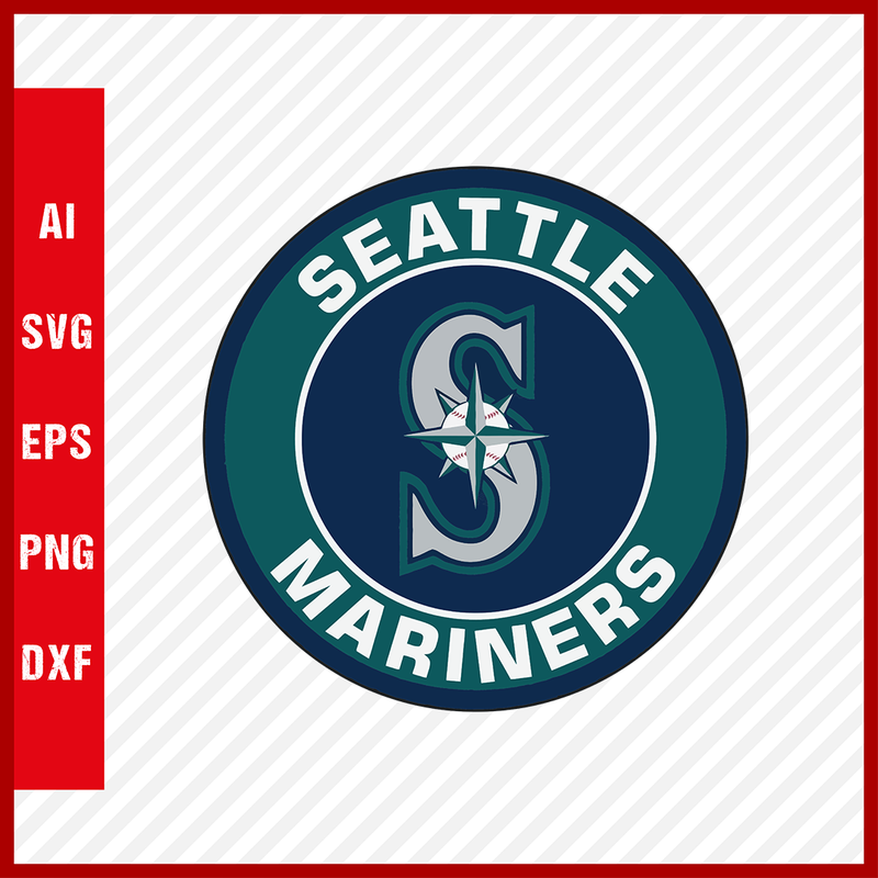 Seattle Mariners Logo MLB Svg Cut Files Baseball Clipart