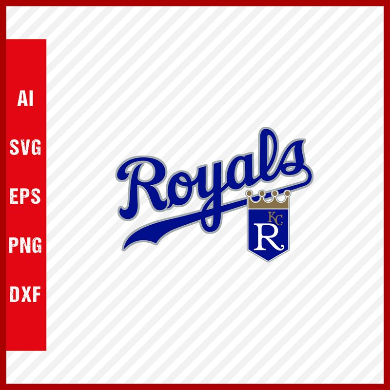 Kansas City Royals Logo MLB Svg Cut Files Baseball Clipart