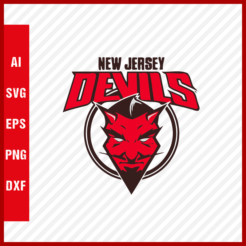 New Jersey Devils Logo Svg NHL National Hockey League Team Svg Clipart