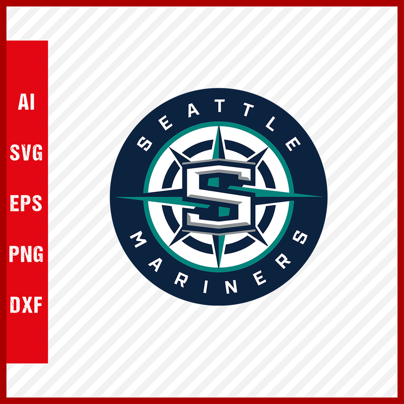 Seattle Mariners Logo MLB Svg Cut Files Baseball Clipart